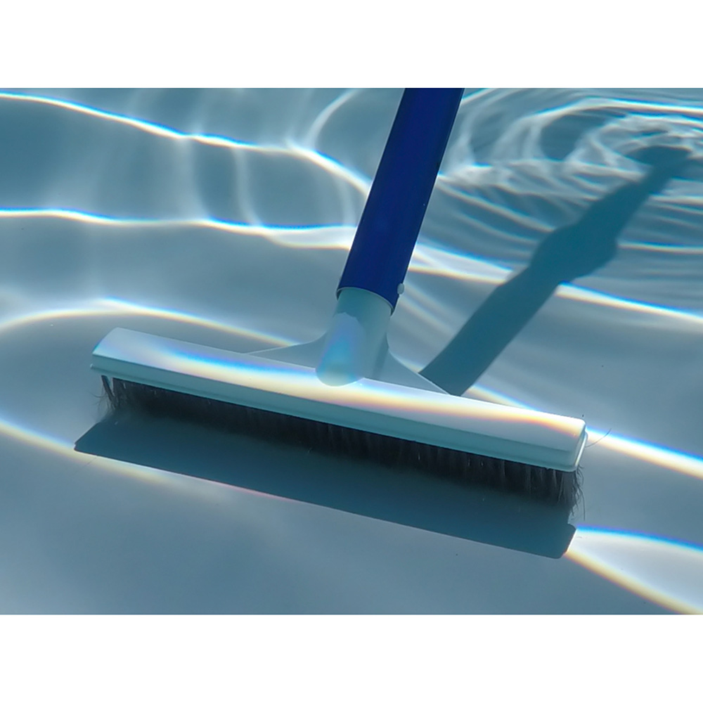 10 in. Stainless Steel Concrete Pool Brush - Image 3