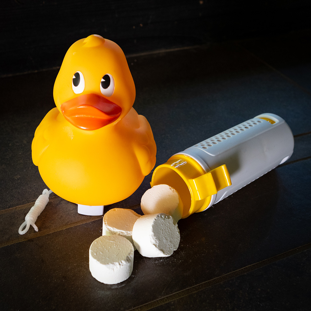 Small Duck Floating Chemical Tablet Dispenser - Image 2